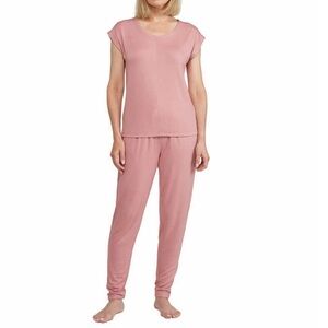 Women’s PJ Sizes XL & XXL Badgley Mischka 2-piece Lounge Set Soft Pink Comfy